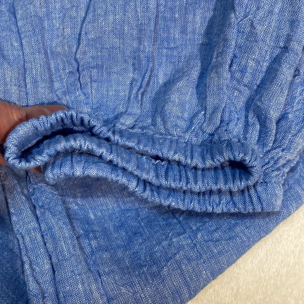 Banana Republic Peplum Boho Peasant Pullover Top Size Medium - Picture 6 of 9